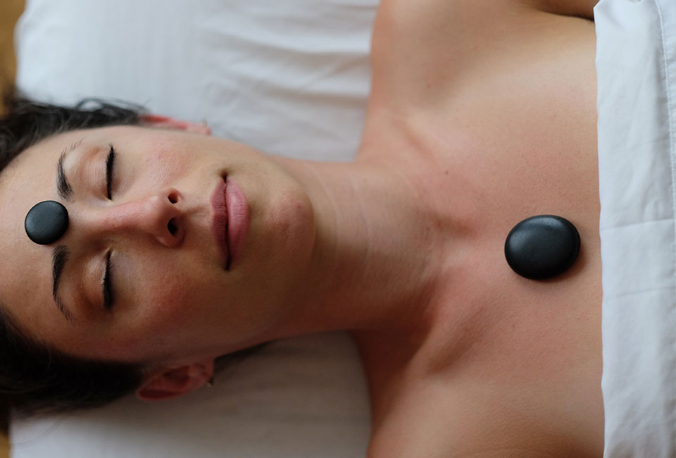 pretty lady hot stone